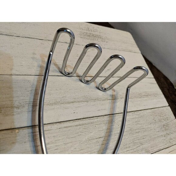 Vintage EKCO #7 Potato Vegetable Masher Black Handle Utensil 9" - Picture 3 of 6